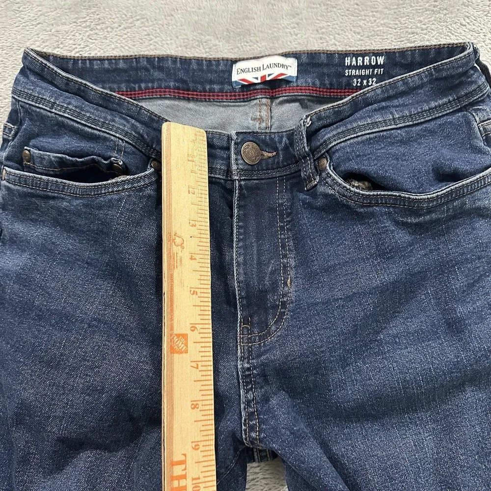 English Laundry Jeans Men's 32 x 31* Straight Fit Blue Baggy Denim Casual
